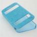 Anti - Slip Blue Smart View Flip Leather Iphone 5 Protective Cover , Iphone 5s / 5g Case