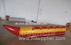 Red 0.9 MM Thick Inflatable Banana Boat For Lake / Sea