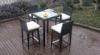 Luxury All Weather Resin Wicker Bar Set For Home Patio / Balcony