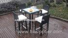 Luxury All Weather Resin Wicker Bar Set For Home Patio / Balcony