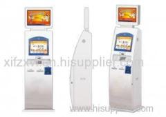 Self Service card charge, bill payment mobile top - up Dual Screen Kiosk