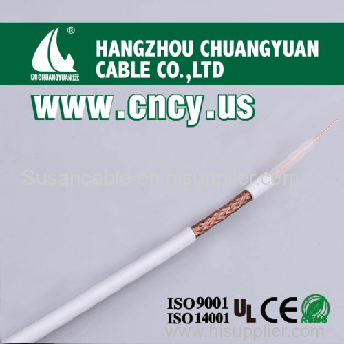 best seller !75 ohm coaxial cable rg6u rg6 cable/coaxial cable rg6 for CCTV and CATV with ce certification