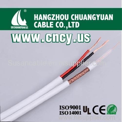 competitive price coaxial cable rg59 with power rg59+2c/coaxial cable rg6/rg59/rg11 made in electric cable factory