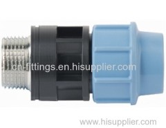 pp male adapter with brass threaded insert pipe fittings