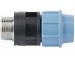 pp male adapter with brass threaded insert pipe fittings