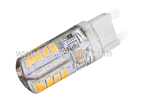 3W 200lm Silicone G9 led bulb with 32PCS SMD2835 LEDs (220-240v)