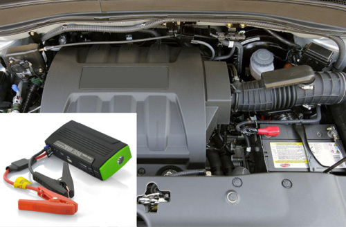Car Jump Starter +13600mAh Power Bank+Flashlight+Adapters