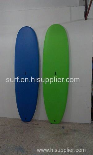 soft top with epoxy resin surfboard