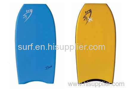 bodyboard with leash and cresent tail