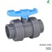 PLASTIC PVC DOUBLE/TRUE UNION BALL VALVE