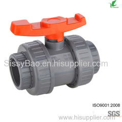 PLASTIC PVC DOUBLE/TRUE UNION BALL VALVE