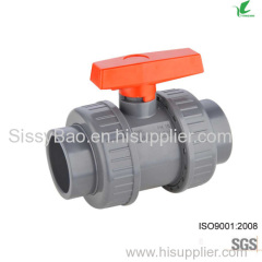 PLASTIC PVC DOUBLE/TRUE UNION BALL VALVE