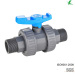 PLASTIC PVC DOUBLE/TRUE UNION BALL VALVE