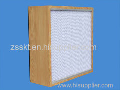 high efficiency deep pleat ULPA box type air filter for HAVC system