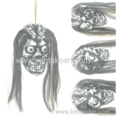 20CM HALLOWEEN LG SKULL HANGING