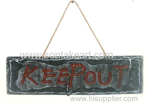 14"x4" "KEEP OUT" HANGING