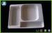 White Rectangle Clamshell Blister Flocking Tray For Toys With Sticker Pringting