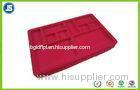 Colorful Pink Eco Friendly PS Gift Flocking PET Tray , Thermal Transfer Pringting