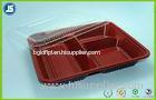 PET & PS Plastic Food Packaging Trays , Take Away Food Containers Lunch Box