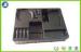Black Plastic ESD Trays For Packaging Hardware Component , Electronics