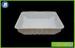 Thermoforming Rectangular Biodegradable Food Tray With Sticker Pringting Container