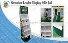 Recycled Cardboard Floor Display Stands With Glossy Varnish For Promotinal Product
