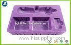 Beautiful Hairy Purple Flocking Tray PS Flocking 0.8mm For Beauty Instrument