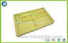Yellow PS Gift Flocking Tray For Electronic , Highest Light Transmittance With Rohs
