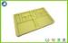 Yellow PS Gift Flocking Tray For Electronic , Highest Light Transmittance With Rohs