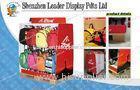 Schoolbag Cardboard Pallet Display with Metal Hooks for Promotion