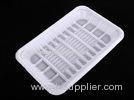 Plastic / CPET Disposable White Biodegradable Food Trays For Meat Tray