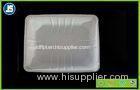 Transparent Or White Plastic Airline Food Trays Passed SGS / QC