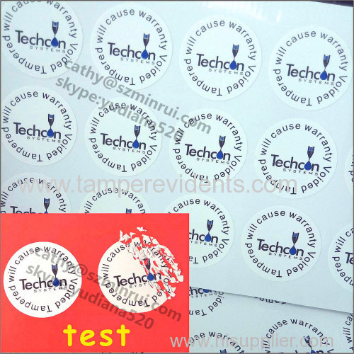 dia2cm round tamper evident labels