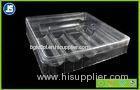 Eco Friendly Plastic Cosmetic Trays Packaging , Transparent / Grey PP Or PVC