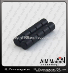 ndfeb round magnet with black epoxy coating