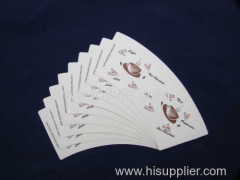 paper cup fans printed and cutted