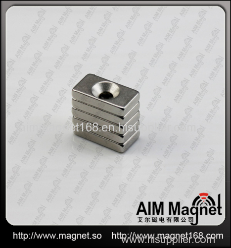 Strong ndfeb magnetic block with screw