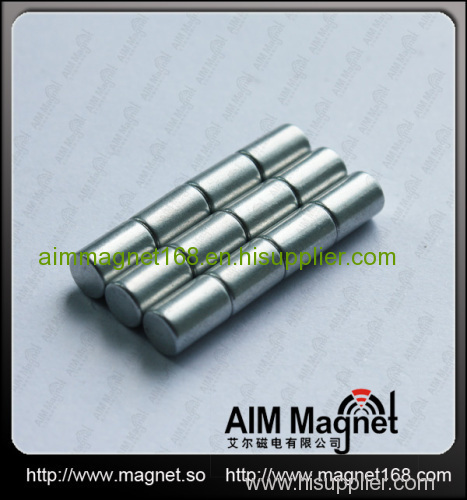 Sintered ndfeb magnetic round d8 x 10mm