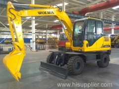 excavator 10 ton wheel moving type