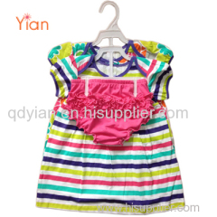 Baby 2ps dresses with diaper cover BL-3