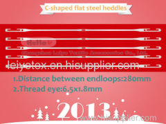 Flat steel heald wire 280*6.5*1.8