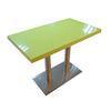 Indoor / Outdoor Flat Edge 18mm Green Dining Marble Table Tops / Countertop OEM