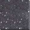 3000 * 1500mm Black Artificial Quartz Slabs with White Dots for Bathroom Wall and Worktop