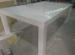 15mm Beveled Edeg Seamless White Restaurant Polyester / Corian Marble Table Tops