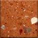 Red Brown Scratch Resistant Non-radioactive Artificial Granite Stone Slab for desk, pole