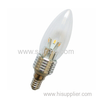 hot sell 3w led flame candle bulb light aluminum housing