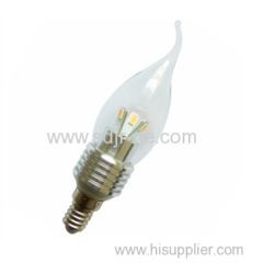 G45 led Candle flame bulb light 3w replace 30w halogen