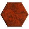 Red Hexagon Seamless Marble Acrylic Solid Surface Sheet Tiles for indoor, outdoor Wall