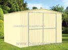 Waterproof Modular Apex Garden Metal Sheds 10x8 , Medium Storage Shed For Tool / Lawn Mower