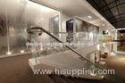 Transparent Staircase Glass Panels / Optic White Glass , 10mm Thickness